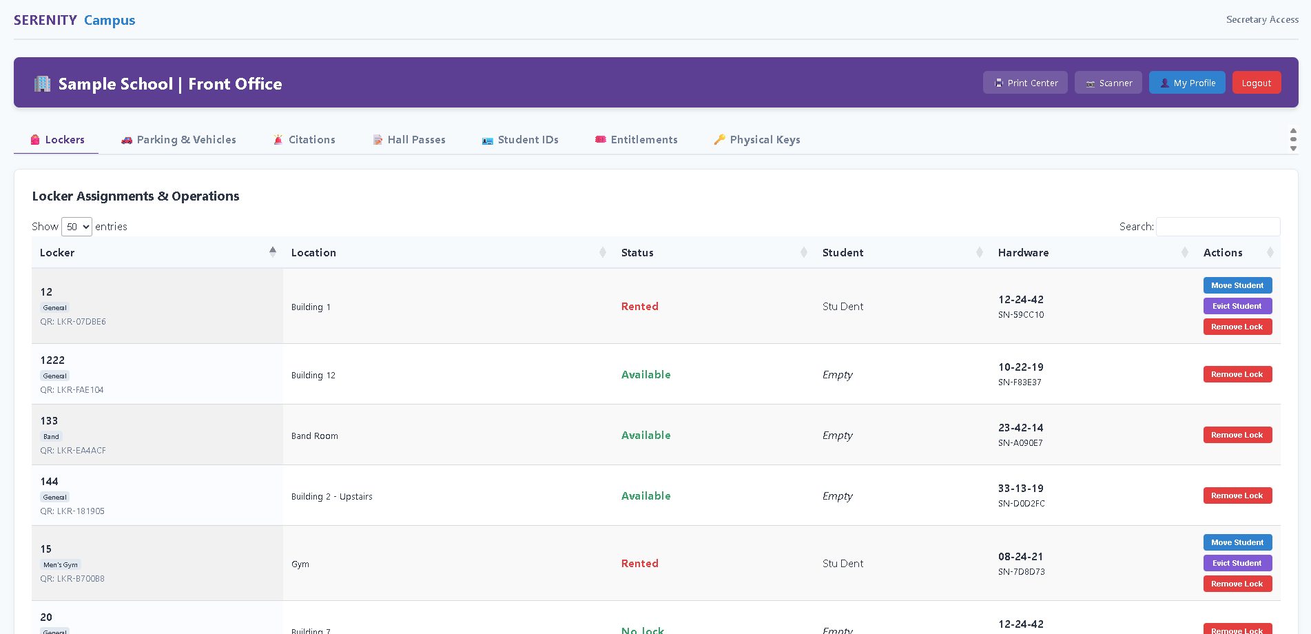 Front Office Dashboard