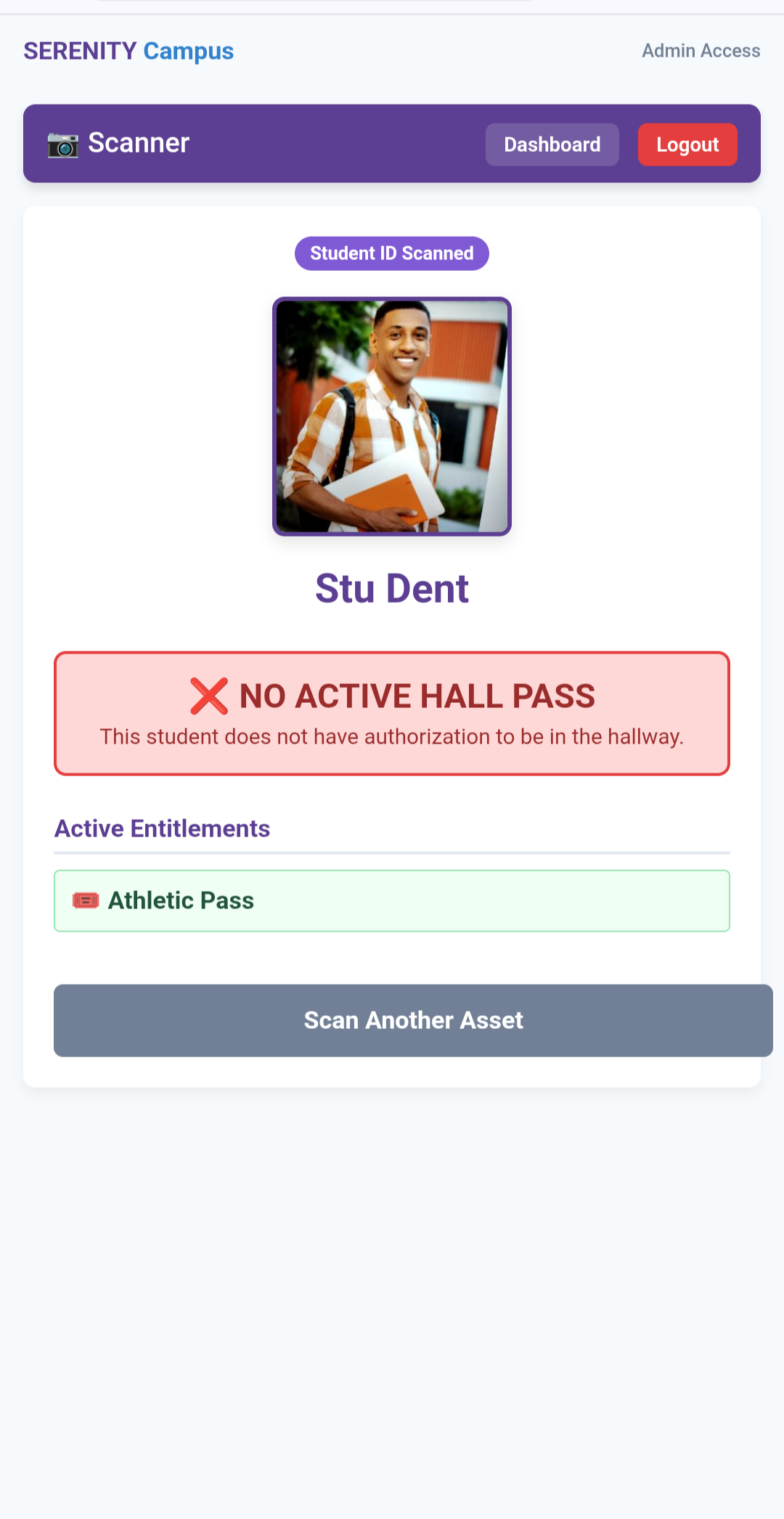 Invalid Hall Pass