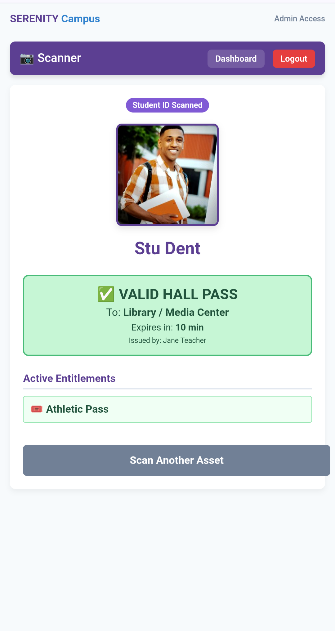 Valid Hall Pass